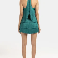 431-88 By Shweta Kapur Emerald Jewelled Halter Top -Cheap Drapvera Store 408431012 6