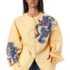 Kanika Goyal Label Renaissance Hand Embellished Yellow Shirt
