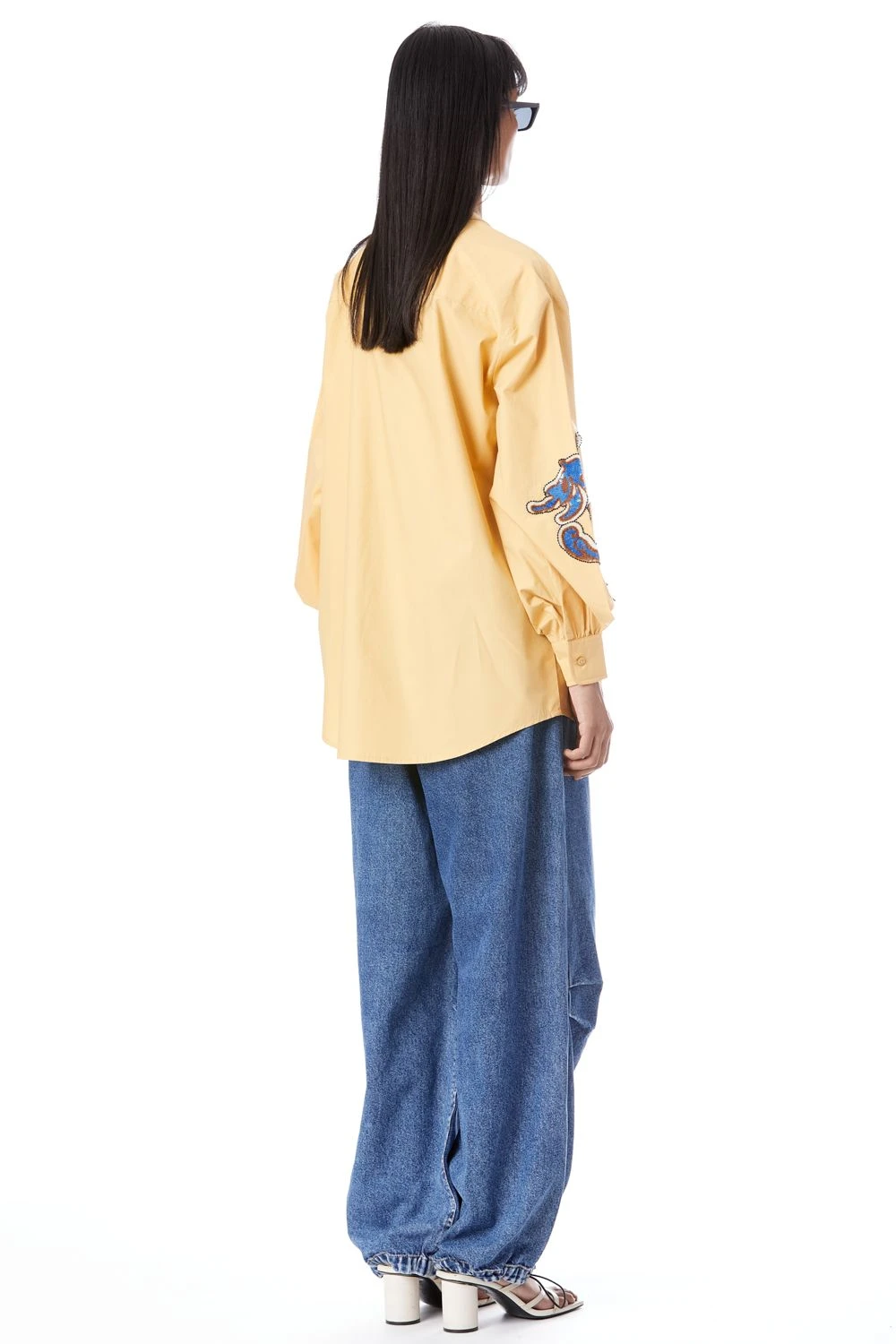 Kanika Goyal Label Renaissance Hand Embellished Yellow Shirt 4 Kanika Goyal Label Renaissance Hand Embellished Yellow Shirt - Image 4
