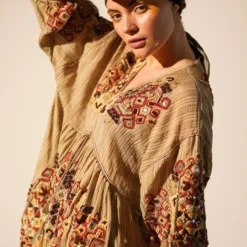 Nikita Mhaisalkar Brown Hand Embellished Dress -Cheap Drapvera Store 4423nm2 4