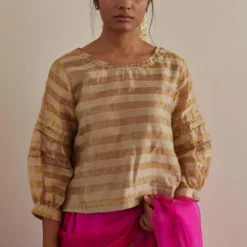 Shorshe Beige Zohra Blouse