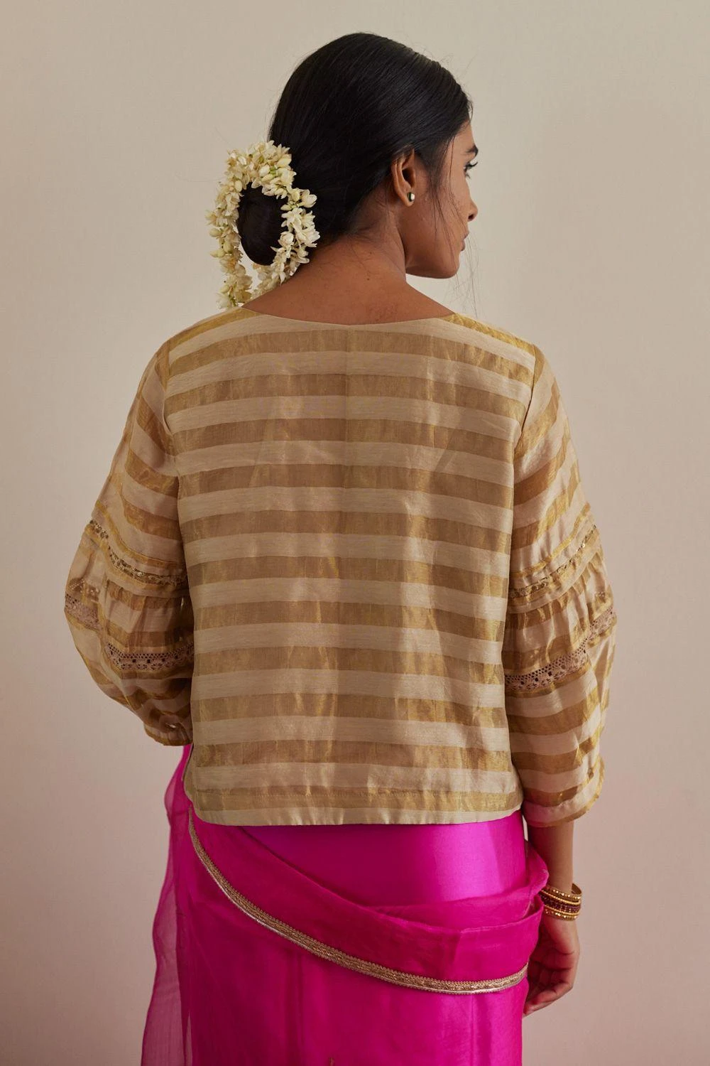 Shorshe Beige Zohra Blouse 2 Shorshe Beige Zohra Blouse - Image 2