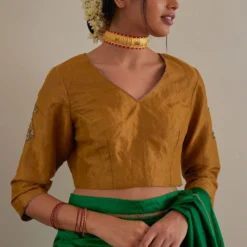 Shorshe Gold Hand Embellished Blouse