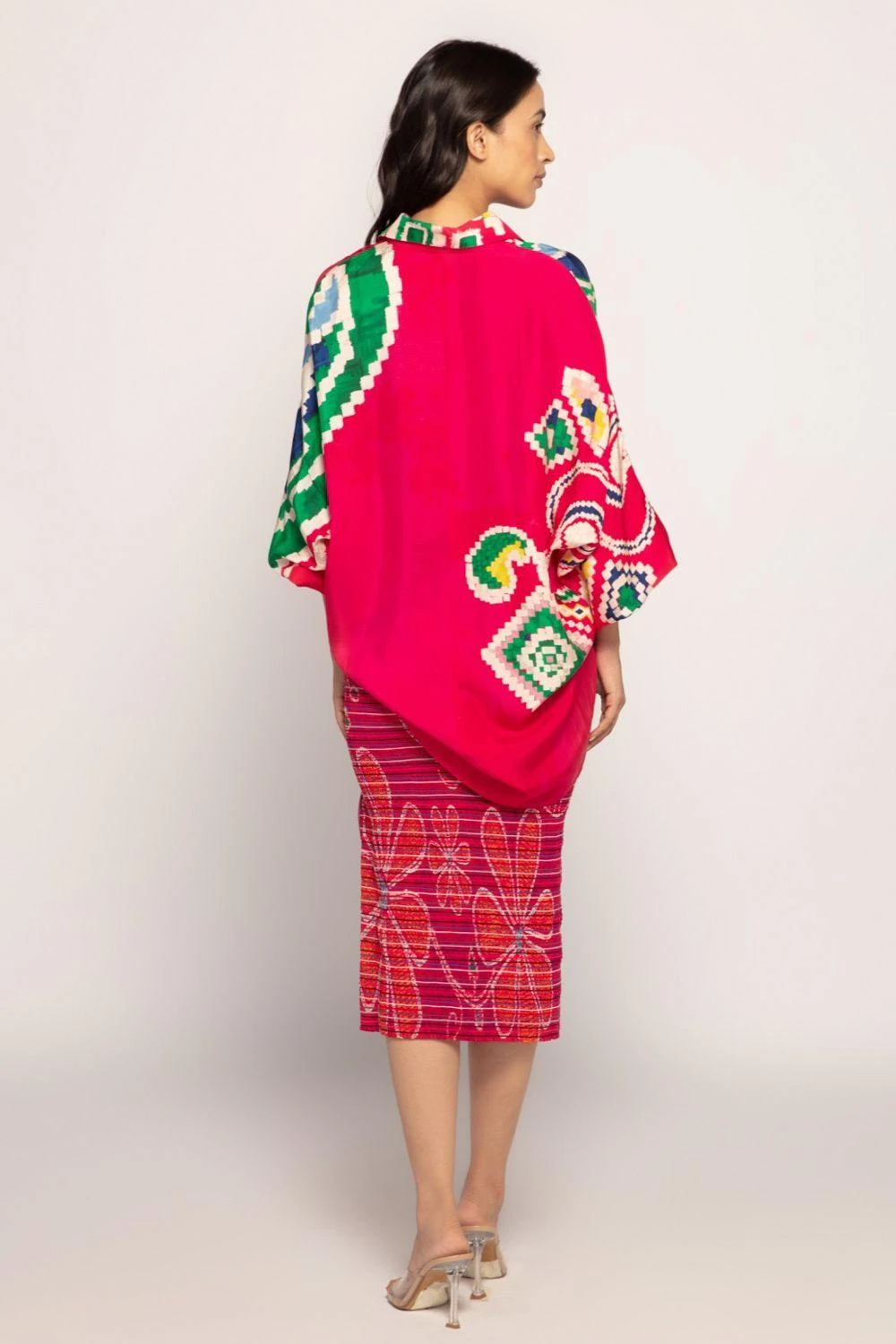 Saaksha & Kinni Pink Paisley Printed Shirt 2 Saaksha & Kinni Pink Paisley Printed Shirt - Image 2