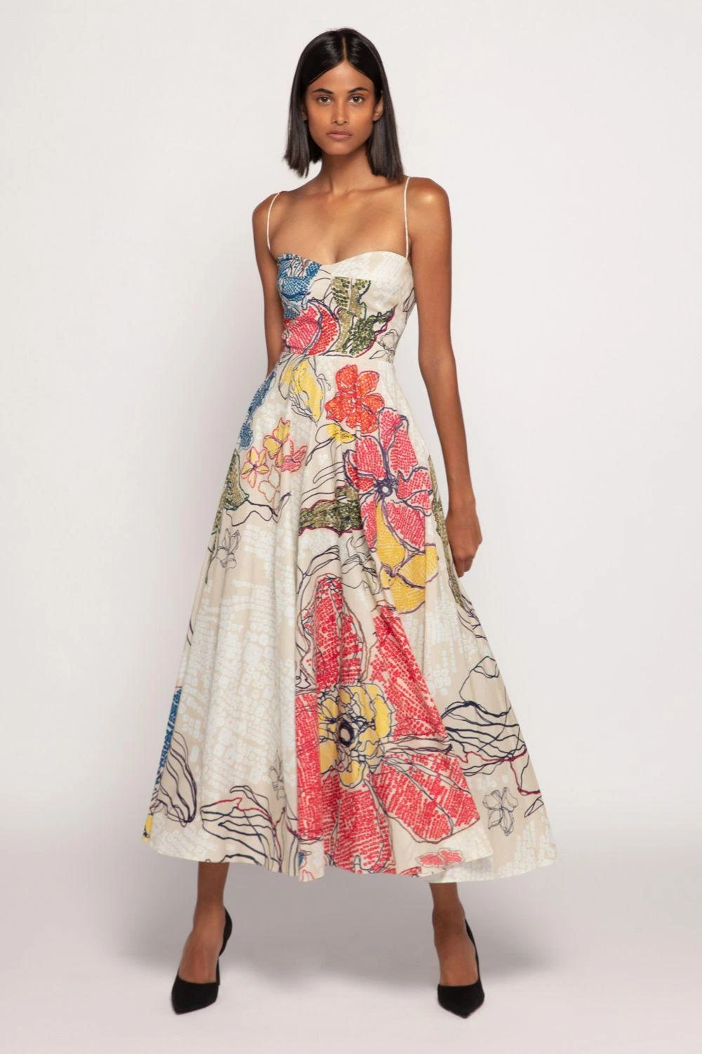 Saaksha & Kinni Periwinkle Bandhani Printed Dress 1 Saaksha & Kinni Periwinkle Bandhani Printed Dress