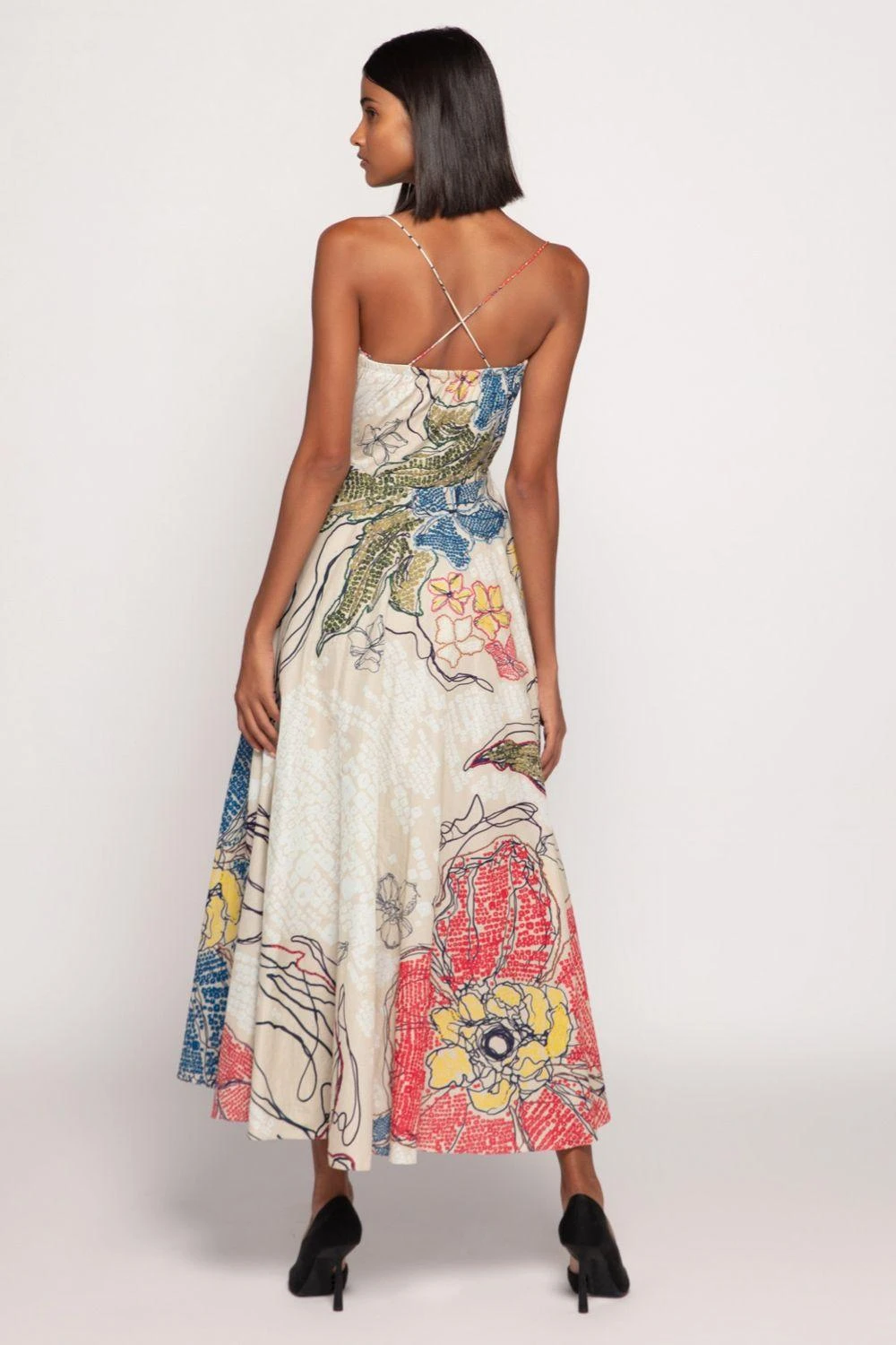 Saaksha & Kinni Periwinkle Bandhani Printed Dress 2 Saaksha & Kinni Periwinkle Bandhani Printed Dress - Image 2