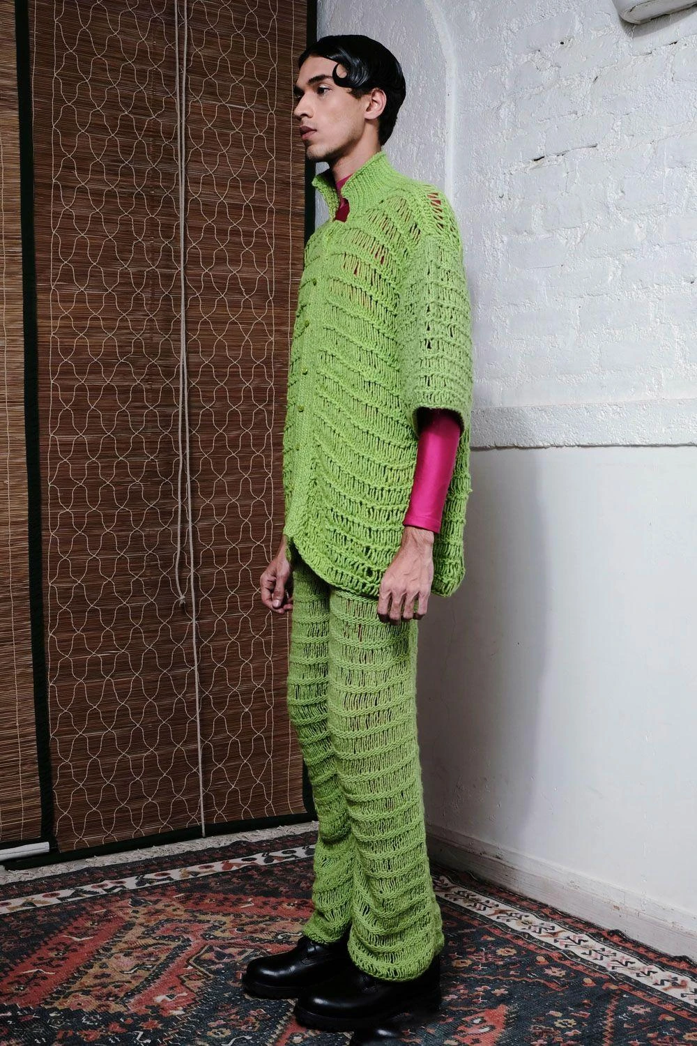 QUOD Lively Lime Coil Hand-Knitted Pant 3 QUOD Lively Lime Coil Hand-Knitted Pant - Image 3