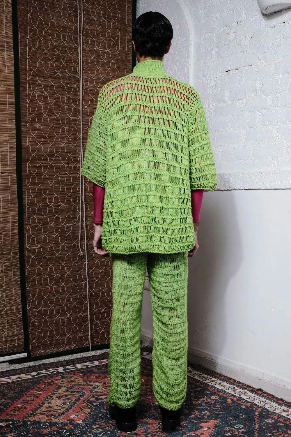 QUOD Lively Lime Coil Hand-Knitted Pant 4 QUOD Lively Lime Coil Hand-Knitted Pant - Image 4