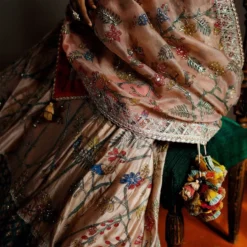 Archana Jaju Rosewood Pink Handpainted Kalamkari Lehenga Set 8 Archana Jaju Rosewood Pink Handpainted Kalamkari Lehenga Set -Cheap Drapvera Store 512ajw12 4