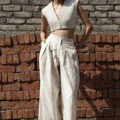 Ahmev Moonflower Quilted Blouse