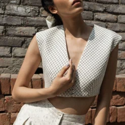 Ahmev Moonflower Quilted Blouse 9 Ahmev Moonflower Quilted Blouse -Cheap Drapvera Store 5423ahm3 4