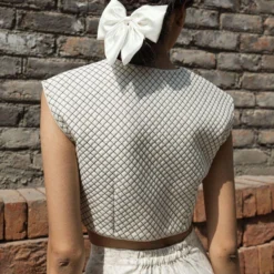 Ahmev Moonflower Quilted Blouse 10 Ahmev Moonflower Quilted Blouse -Cheap Drapvera Store 5423ahm3 5