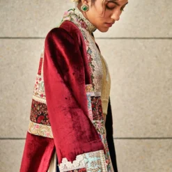 Varun Bahl Multicoloured Patchwork Jacket Set 5 Varun Bahl Multicoloured Patchwork Jacket Set -Cheap Drapvera Store 58vb10 4