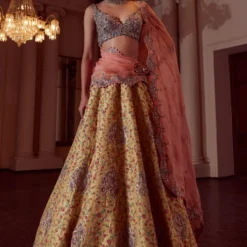 Mrunalini Rao Yellow Nemali Lata Lehenga Set