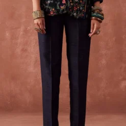 Sunira Designs Blue Dhaaga Narrow Pants 6 Sunira Designs Blue Dhaaga Narrow Pants -Cheap Drapvera Store 6923sa30 3