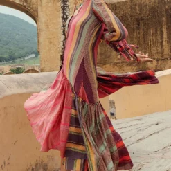 Swati Vijaivargie Multi-coloured Striped Frill Dress 7 Swati Vijaivargie Multi-coloured Striped Frill Dress -Cheap Drapvera Store 712sv9 3