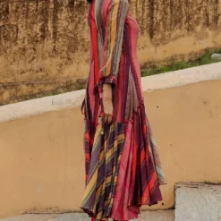 Swati Vijaivargie Multi-coloured Striped Frill Dress 8 Swati Vijaivargie Multi-coloured Striped Frill Dress -Cheap Drapvera Store 712sv9 4