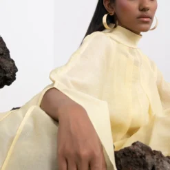 Corpora Studio Cream Yellow Pinstripe Dress -Cheap Drapvera Store 75cs12 3