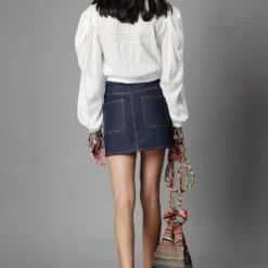 Moonray White Crochet Frame Top With Juliet Sleeves -Cheap Drapvera Store 76mr11 4