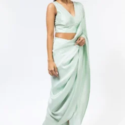 431-88 By Shweta Kapur Mint Green Blouse -Cheap Drapvera Store 812new6 3