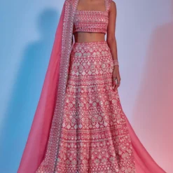 SVA Coral Embellished Lehenga Set