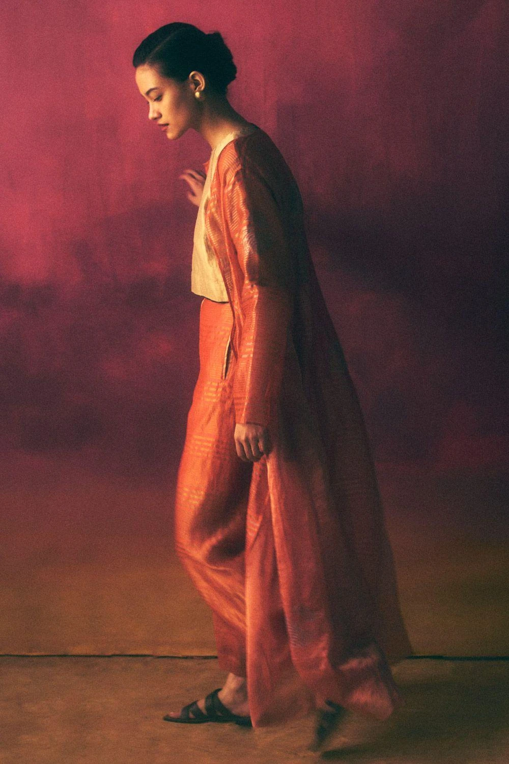 Urvashi Kaur Burnished Gold Boxy Top 1 Urvashi Kaur Burnished Gold Boxy Top