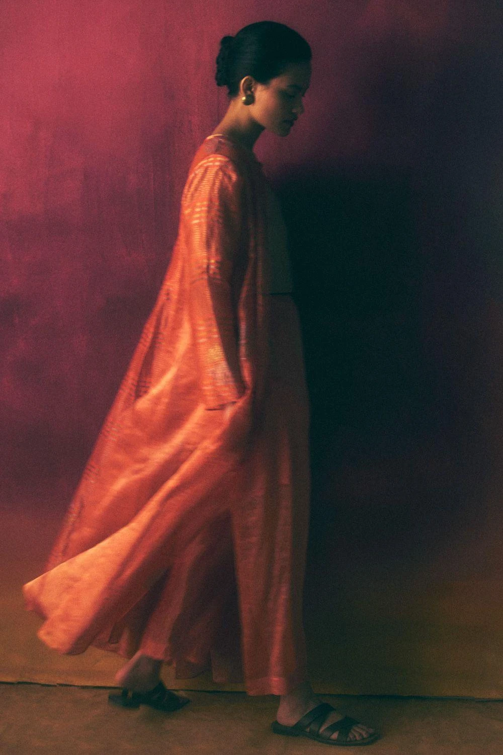 Urvashi Kaur Burnished Gold Boxy Top 3 Urvashi Kaur Burnished Gold Boxy Top - Image 3