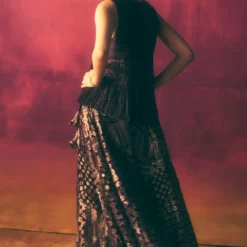 Urvashi Kaur Wine Micro Pleated Peplum Top 8 Urvashi Kaur Wine Micro Pleated Peplum Top -Cheap Drapvera Store 8823uk4 4