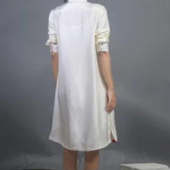 Ahmev Silk Brocade Shirt Dress -Cheap Drapvera Store ahm sfd 007 3