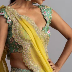 Anushree Reddy Sea Green Embellished Lehenga Set -Cheap Drapvera Store ar020 5