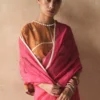 Aseem Kapoor Orange Printed Cotton Linen Blouse