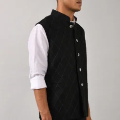 Countrymade Linen Bundi With Stitch Detailing -Cheap Drapvera Store cm btc bd 03 3