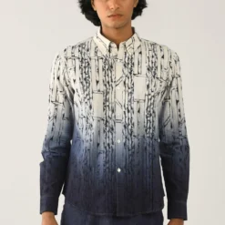 Countrymade Ombre Printed Linen Shirt