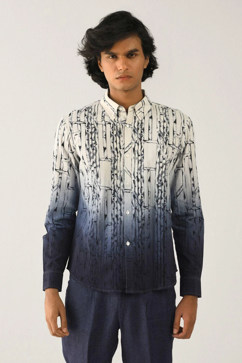 Countrymade Ombre Printed Linen Shirt 1 Countrymade Ombre Printed Linen Shirt