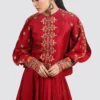 Chandrima Embroidered Red Top