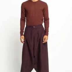 Divyam Mehta Men Dhoti Cut Matka Silk Trousers