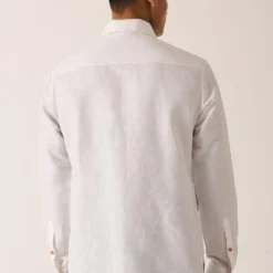 Dhruv Vaish White Diagonal Placket Shirt -Cheap Drapvera Store d06c0071 4 1