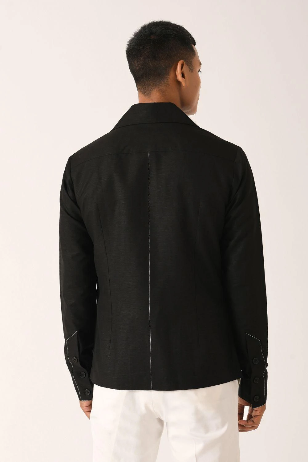 Dhruv Vaish Black Flap Pocket Shirt 5 Dhruv Vaish Black Flap Pocket Shirt - Image 5