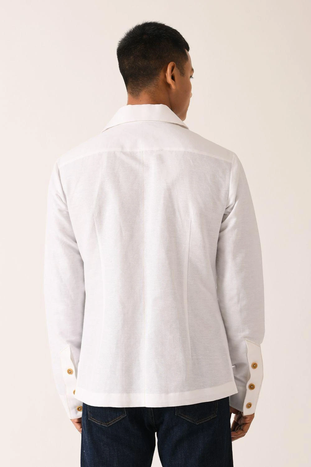 Dhruv Vaish White Flap Pocket Shirt 5 Dhruv Vaish White Flap Pocket Shirt - Image 5