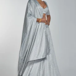 Itrh Silver Crystal Lehenga Set -Cheap Drapvera Store dc22w064 3