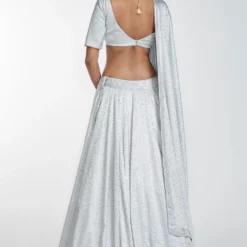 Itrh Silver Crystal Lehenga Set -Cheap Drapvera Store dc22w064 4