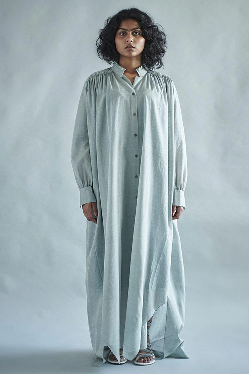 SWGT Handwoven Button Down Kaftan Dress 1 SWGT Handwoven Button Down Kaftan Dress