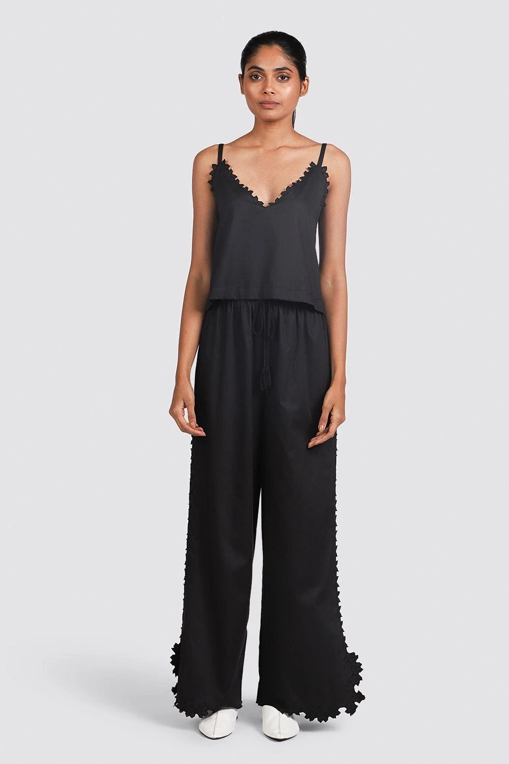 Ikai High Slit Drawstring Pants 1 Ikai High Slit Drawstring Pants