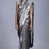 Hemang Agrawal Silver Drill Blouse