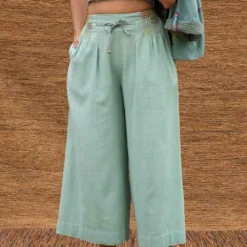 Sunira Designs Blue Pleated High Waist Pants 8 Sunira Designs Blue Pleated High Waist Pants -Cheap Drapvera Store j2226a 3