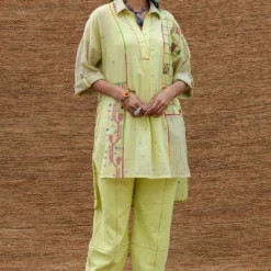 Sunira Designs Green Boho Pants