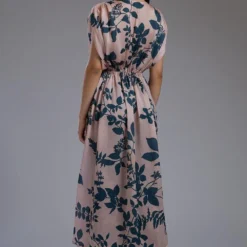 KoAi Satin Silk Teal & Peach Floral Pants -Cheap Drapvera Store koss2012b 4