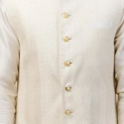 Tarun Tahiliani Men Ivory Textured Bundi Jacket -Cheap Drapvera Store mw ssu tex wc 1 3