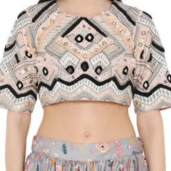 Payal Singhal Pastel Printed Lehenga Set With Embroidery Details -Cheap Drapvera Store ps lh0022 4