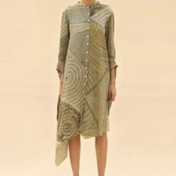 Abhishek Sharma Tie & Dye Shirt Dress